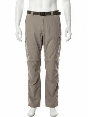 Columbia Omni Shade Convertible Hiking Pants Mens 36x30 Khaki Cargo Zip Off